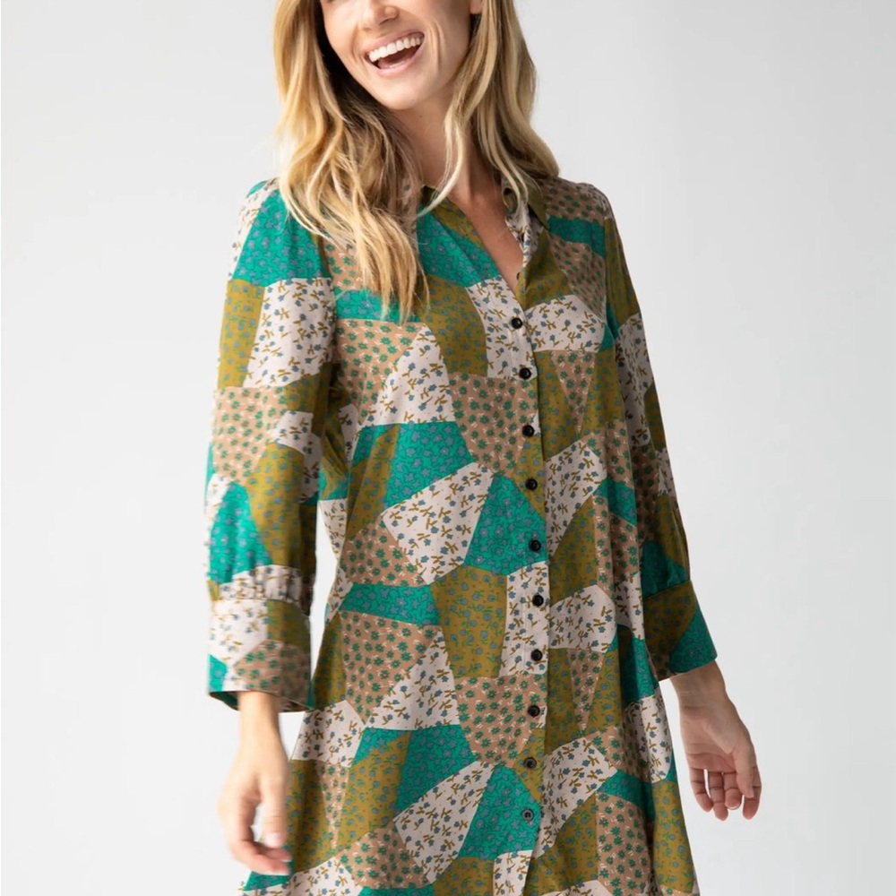 Natural Life Twiggy Mini Shirt Dress NWT